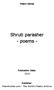 Shruti parasher - poems -