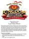 Prayer Service for Kingdom Rock Totally Catholic VBS 2013