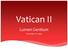 Vatican II. Lumen Gentium November 21, 1964