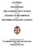 JOURNAL OF THE PROCEEDINGS OF THE ONE HUNDRED NINTH SYNOD OF THE DIOCESE OF MID-AMERICA OF THE REFORMED EPISCOPAL CHURCH MEETING IN COUNCIL AT THE