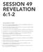 SESSION 49 REVELATION 6:1-2