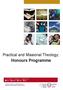Practical and Missional Theology: Honours Programme.