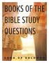 BOOKS OF THE BIBLE STUDY QUESTIONS by WAYNE PALM ER