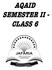 AQAID SEMESTER II - CLASS 6