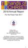 2018 Annual Report. For the Fiscal Year 2017