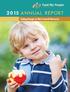 2015 ANNUAL REPORT. Ending Hunger in West Central Wisconsin
