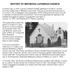 HISTORY OF BETHESDA LUTHERAN CHURCH