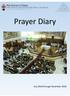 Prayer Diary July 2018 through December 2018