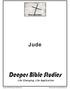 Jude. Deeper Bible Studies. Life Changing, Life Application