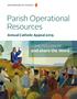 Parish Operational Resources