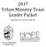 2017 Urban Ministry Team Leader Packet
