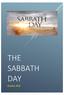 THE SABBATH DAY. Exodus 20:8