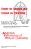 HOW TO SPEND AN HOUR IN PRAYER