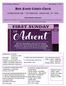 First Sunday of Advent December 3, 2017