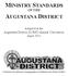MINISTRY STANDARDS AUGUSTANA DISTRICT OF THE. Adopted at the Augustana District (LCMC) Annual Convention April 2011
