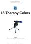 18 Therapy Colors. Made in Holland by Tweaklite BV   8 Colors for Chakra therapist, Foot reflex- and Shiatsu therapists.
