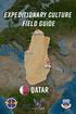Expeditionary Culture Field Guide. Al Ruwais. Zekreet. Doha. Qatar