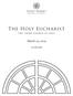 The Holy Eucharist the third sunday in lent