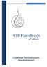 CIB Handbook 4 th edition