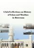 A brief reflections on History of Islam and Muslims in Botswana