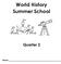 World History Summer School