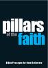 pillars faith of the Bible Precepts for New Believers