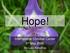 Hope! International Christian Center 3 rd May By Leo Kinuthia