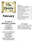 The. Epistle. February ST. PAUL S EPISCOPAL CHURCH WHO ARE WE? Contents